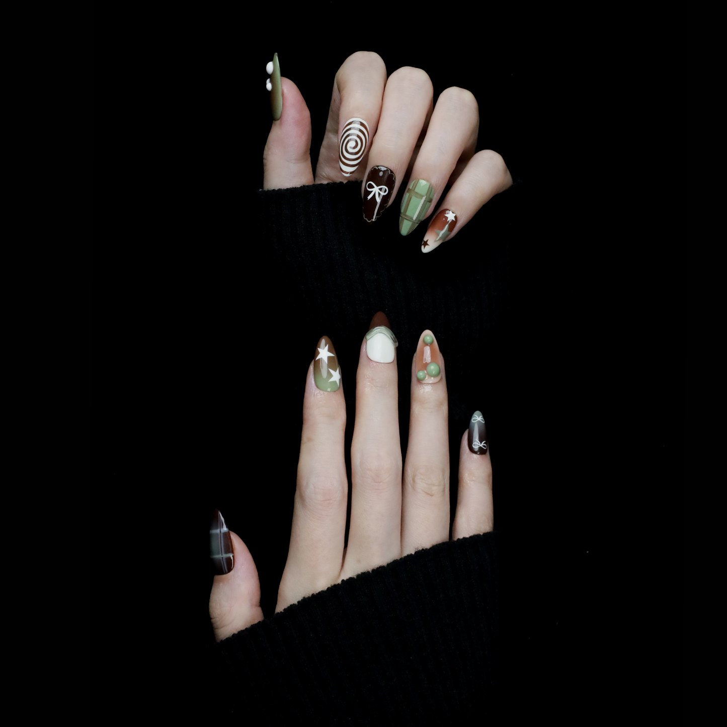 Retro Elegance Press-On Nails